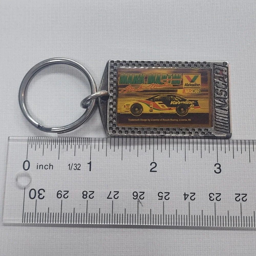 Vintage Mark Martin #6 Nascar Racing Keychain Wincraft Racing Valvoline Racing
